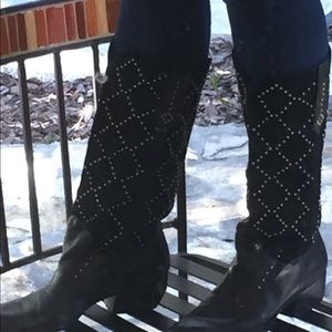 Vaneli  Riding boot suede leather